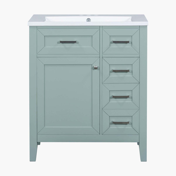 Beyong 30" Bathroom Vanity with Sink Combo, Green Bathroom with